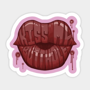 Kiss My Butthole Sticker